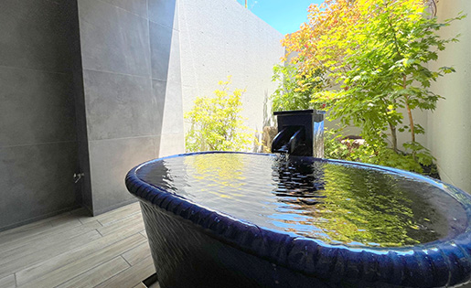 サウナ付き天然温泉貸切風呂