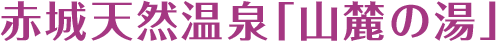 赤城天然温泉「山麓の湯」